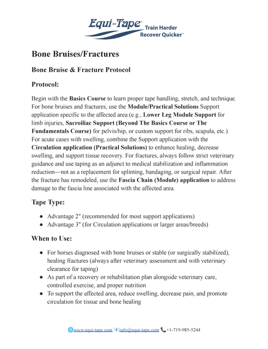 Bone Bruise & Fracture Protocol
