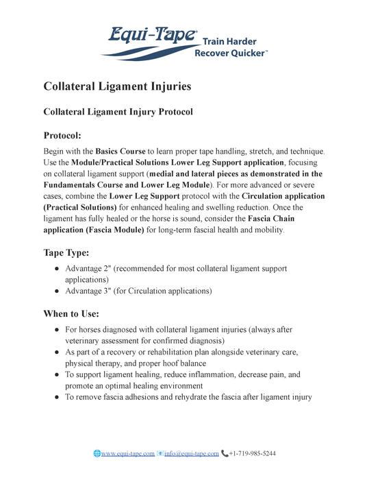 Collateral Ligament Injuries Protocol