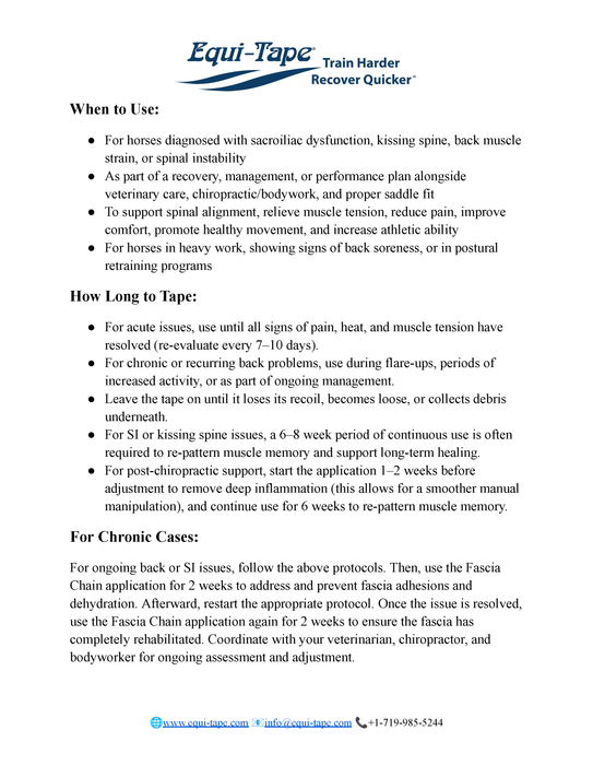 Back Problems Protocol