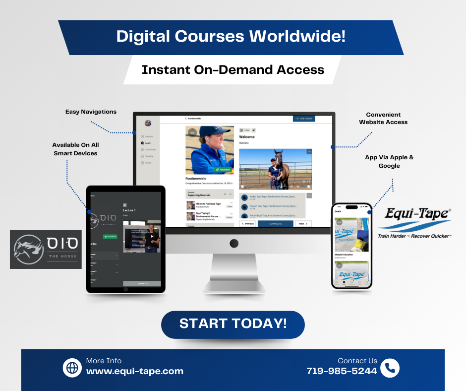Digital Courses Available with Equi-Tape