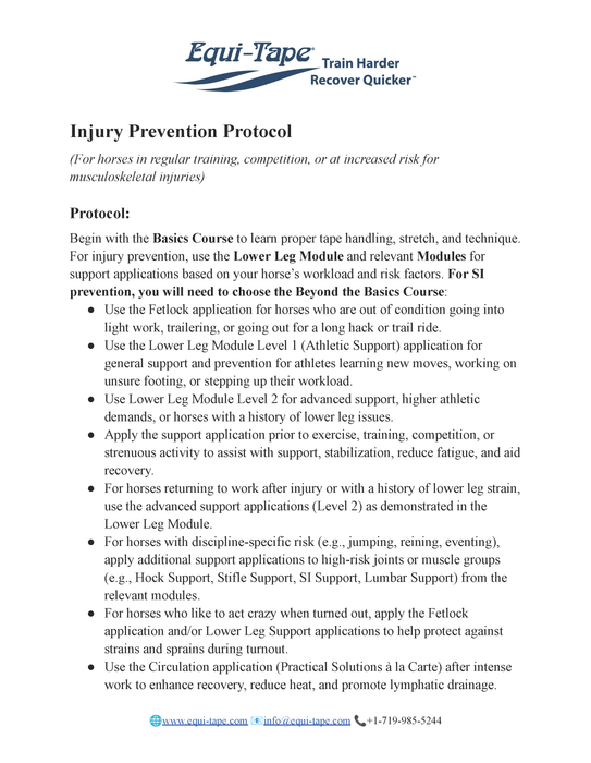 Injury Prevention Protocol