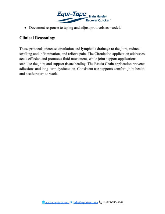 Joint Inflammation/Synovitis Protocol