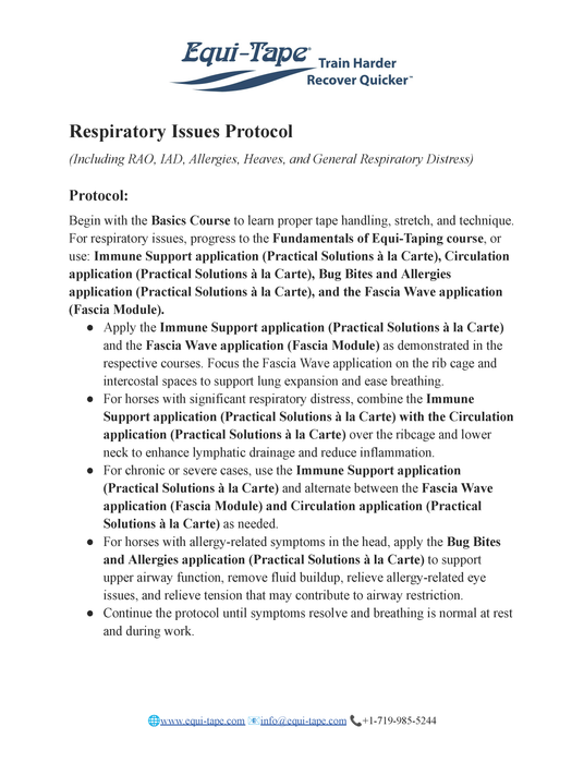 Respiratory Issues Protocol