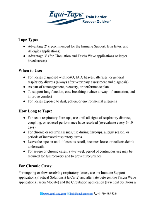 Respiratory Issues Protocol