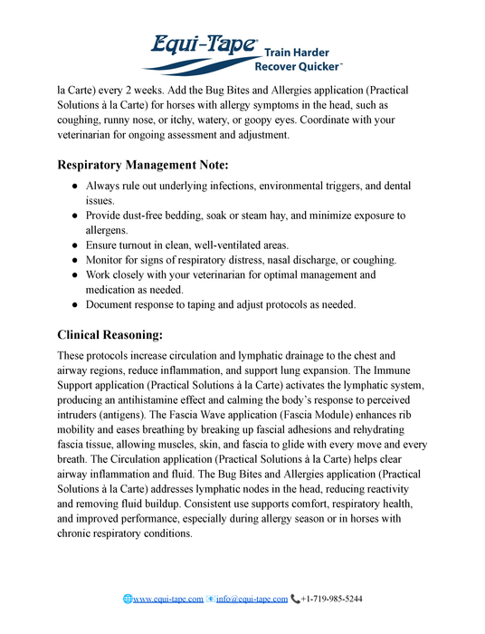 Respiratory Issues Protocol