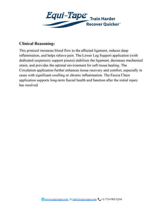 Suspensory Ligament Injury Protocol